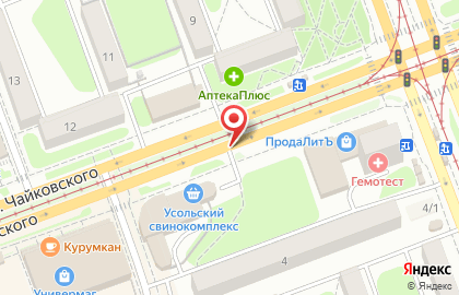 EХ на улице Чайковского на карте