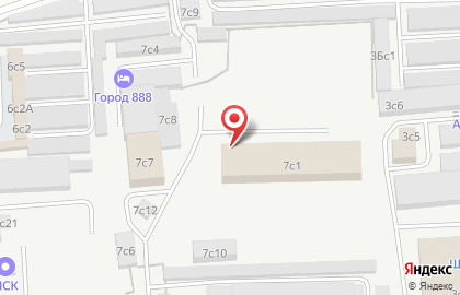 Общежитие для рабочих Мединар Т в Черницынском проезде на карте