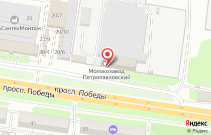 Специализированный магазин Молокозавод Петропавловский в Петропавловске-Камчатском на карте