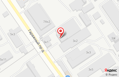 Перетяжкофф в Гаражном проезде на карте