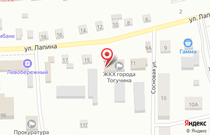 БТИ Новосибирской области на улице Лапина на карте