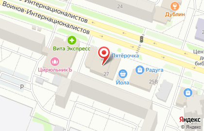 Магазин Сырная лавка ССЗ на улице Воинов-Интернационалистов на карте