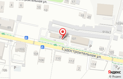 Городок на Судостроительной улице на карте