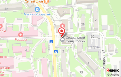 Управление Пенсионного фонда РФ по городу-курорту Пятигорску на Кузнечной улице на карте