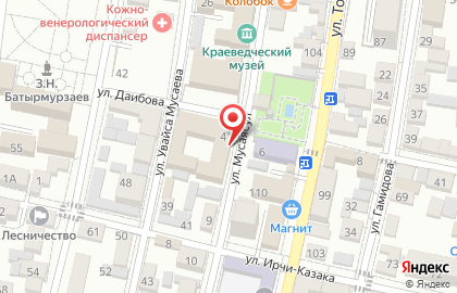 Участковый пункт полиции в Хасавюрте на карте