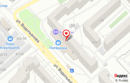 Супермаркет Пятёрочка в Красноярске на карте