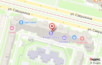 Канцелярская Мекка на улице Савушкина на карте