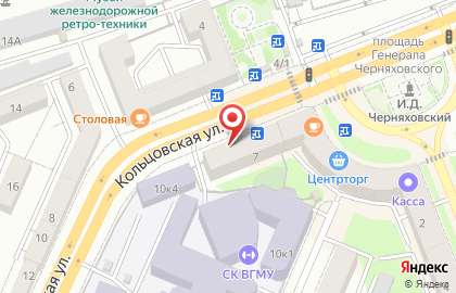 Детский сад №13 на Кольцовской на карте
