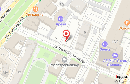 Министерство экономики Ульяновской области, Правительство Ульяновской области на улице Дмитрия Ульянова на карте