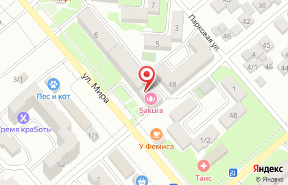 Салон красоты Sakura в Георгиевске на карте