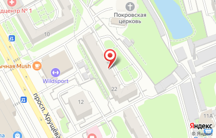 Ремонт у Проскурина на проспекте Хрущёва на карте