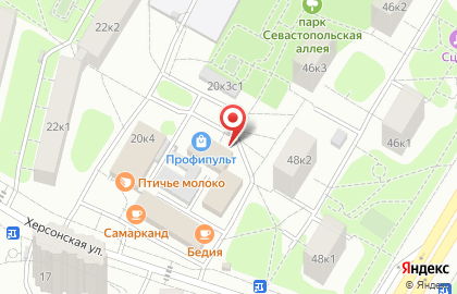 Продуктовый магазин на Херсонской, 20 к4 на карте