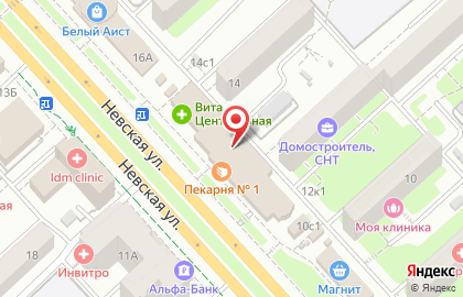 Музторг на Невской улице на карте