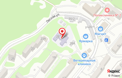 Детский сад комбинированного вида №123 на Лесной на карте