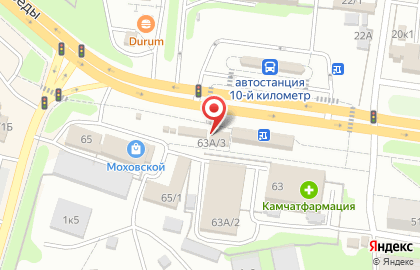 Розничная сеть Парни в Петропавловске-Камчатском на карте