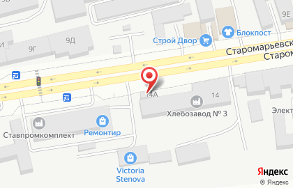 Булочная в Ставрополе на карте