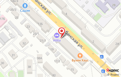 Гостиница Abba в Советском районе на карте