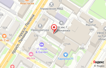 РГГУ на проспекте Ленина на карте