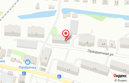 Продуктовый магазин Звениговский на улице Праздничной на карте