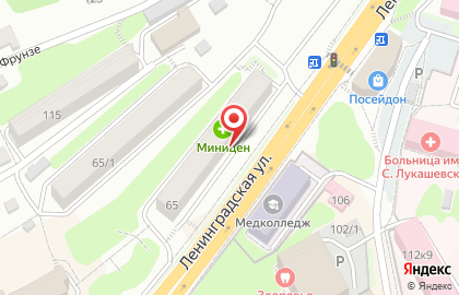 Аптека миницен в Петропавловске-Камчатском на карте