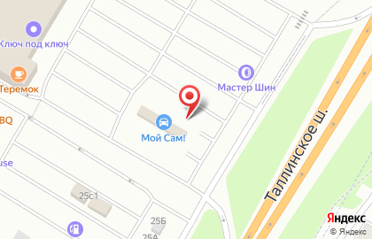 Автомойка самообслуживания Мой Сам в Красносельском районе на карте