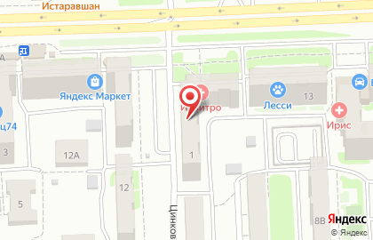 Магазин автонакидок Добрыня в Курчатовском районе на карте