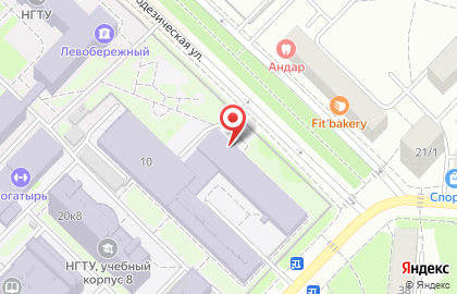 Новосибирский государственный технический университет на Геодезической улице на карте