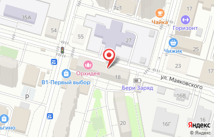 Магазин Букет бутик на улице Маяковского на карте