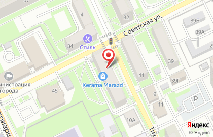 Салон плитки и сантехники Kerama Marazzi на Советской улице на карте