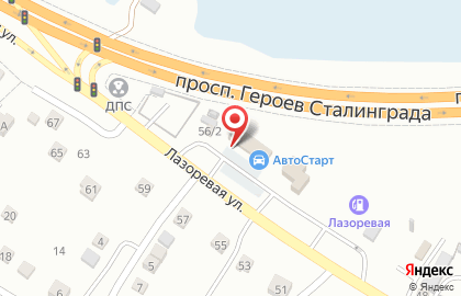 Торгово-сервисная компания АвтоСтарт в Красноармейском районе на карте