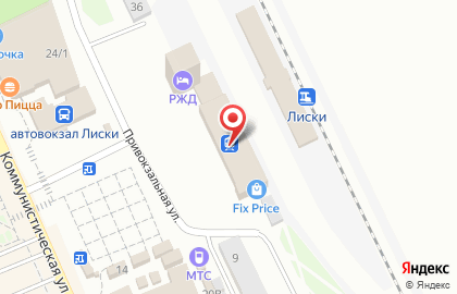 Лискинский ЛО МВД России на транспорте на карте
