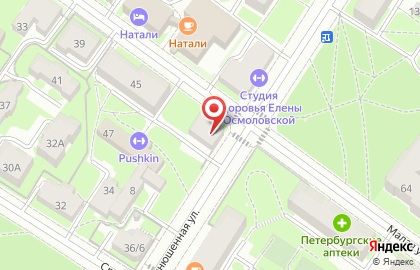 Кабинет массажа на Конюшенной площади на карте