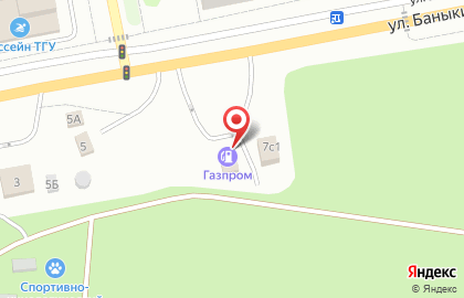 СТО Газпром на улице Баныкина на карте