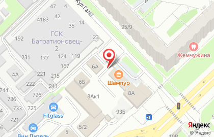 Автоблеск, автокомплекс на карте