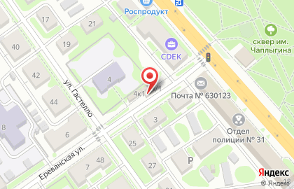 Ремонтная мастерская в Заельцовском районе на карте