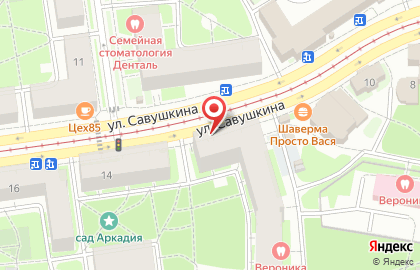 Зоомагазин Вака в Приморском районе на карте