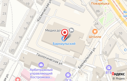 Еврочехол на Барнаульской улице на карте