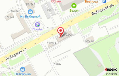 Автокомплекс ПрофИнвест в Октябрьском районе на карте