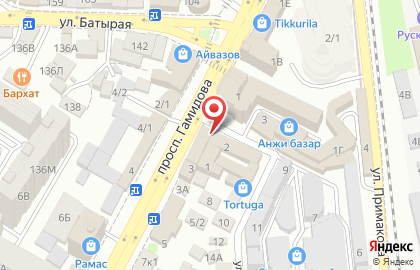 Магазин Еврострой на проспекте Гамидова на карте