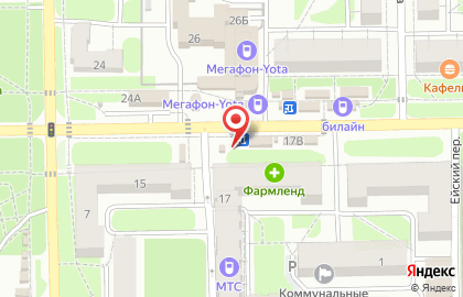 Киоск по продаже фруктов и овощей на улице Сергея Лазо на карте