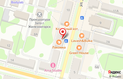 Авиаэкспресс на улице Ленина в Железногорске на карте