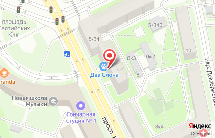 Салон красоты в Санкт-Петербурге на карте