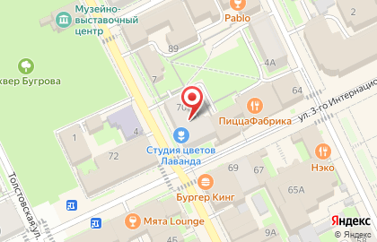 Бар Суши Шоп на улице 3 Интернационала в Ногинске на карте