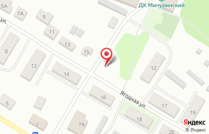 Продуктовый магазин Деревенский дворик на Ягодной улице на карте