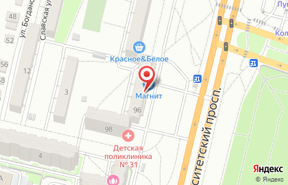 Сеть супермаркетов Радеж на Университетском проспекте, 96 на карте