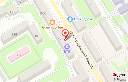 Стоматологическая клиника Жемчужинка на Комсомольском проспекте на карте