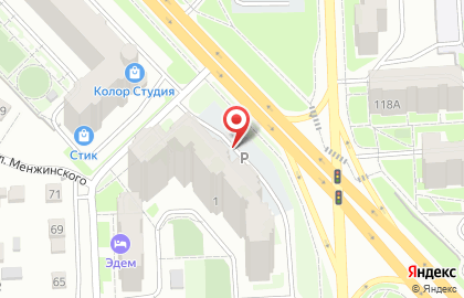 Рекламные щиты (6*3), Октябрьский район, Ориентир-М на улице Академика Киренского на карте
