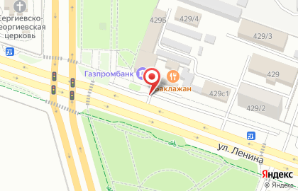 Рекламный щит 3х6м. на улице Ленина на карте