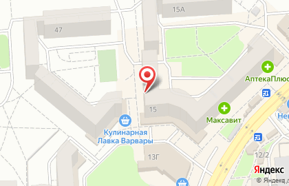 Сеть супермаркетов прессы Пятница на улице Владимира Невского на карте