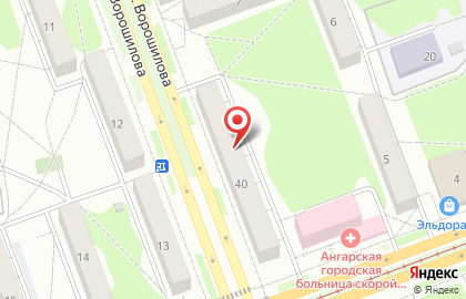 АКБ РОСБАНК в Ангарске на карте